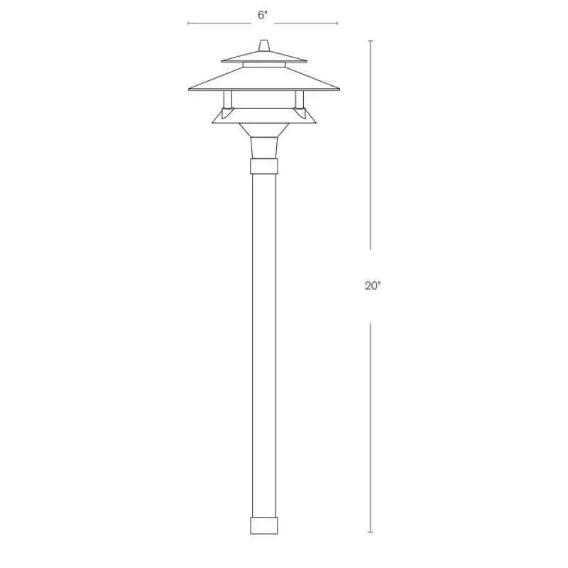 SPJ Lighting SPJ126-1 2W LED Pagoda Light 12V