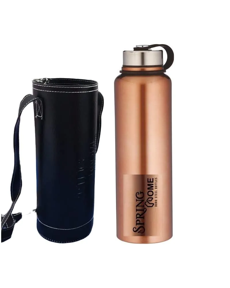 Spring Home Delta Premium Stainless Steel Double Wall Vacuum Insulated BPA Free Water Bottle, Sports Thermos Flask Keeps Hot 12 Hours, Cold 24 Hours (1500)