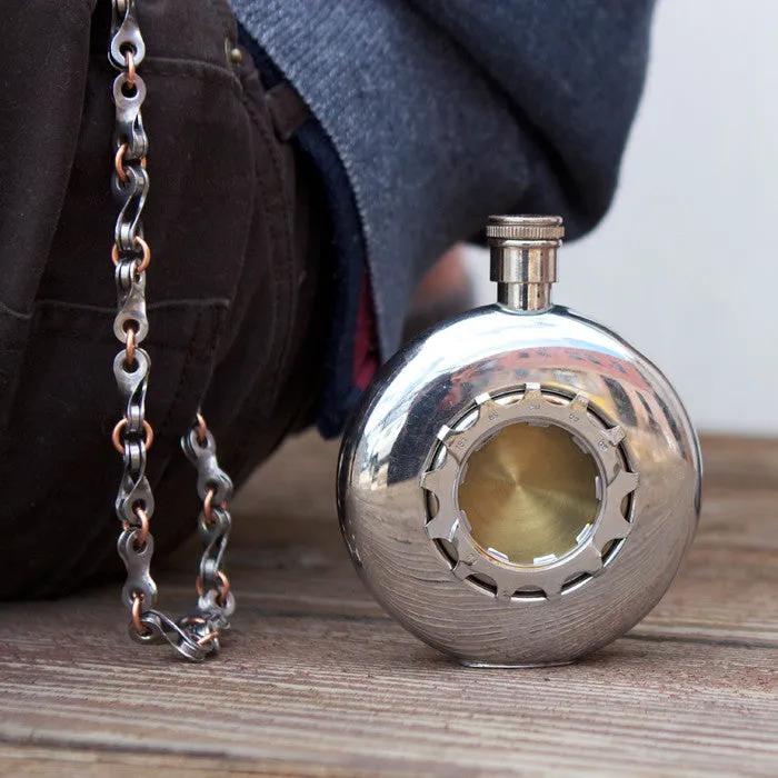 Stainless Steel Gear Flask