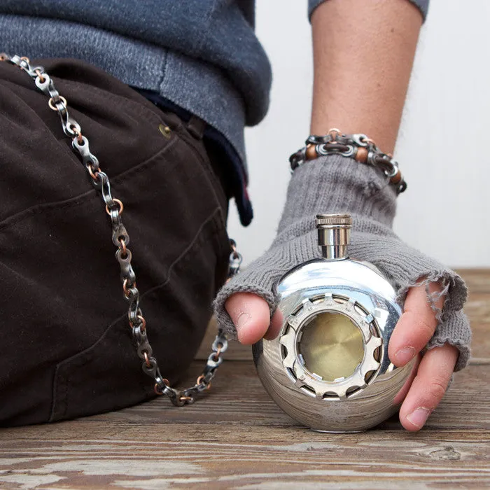 Stainless Steel Gear Flask