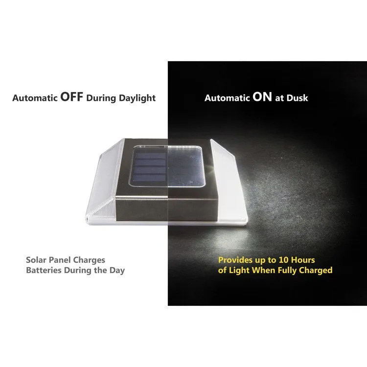 Stainless Steel Solar Path Light 2-Pack