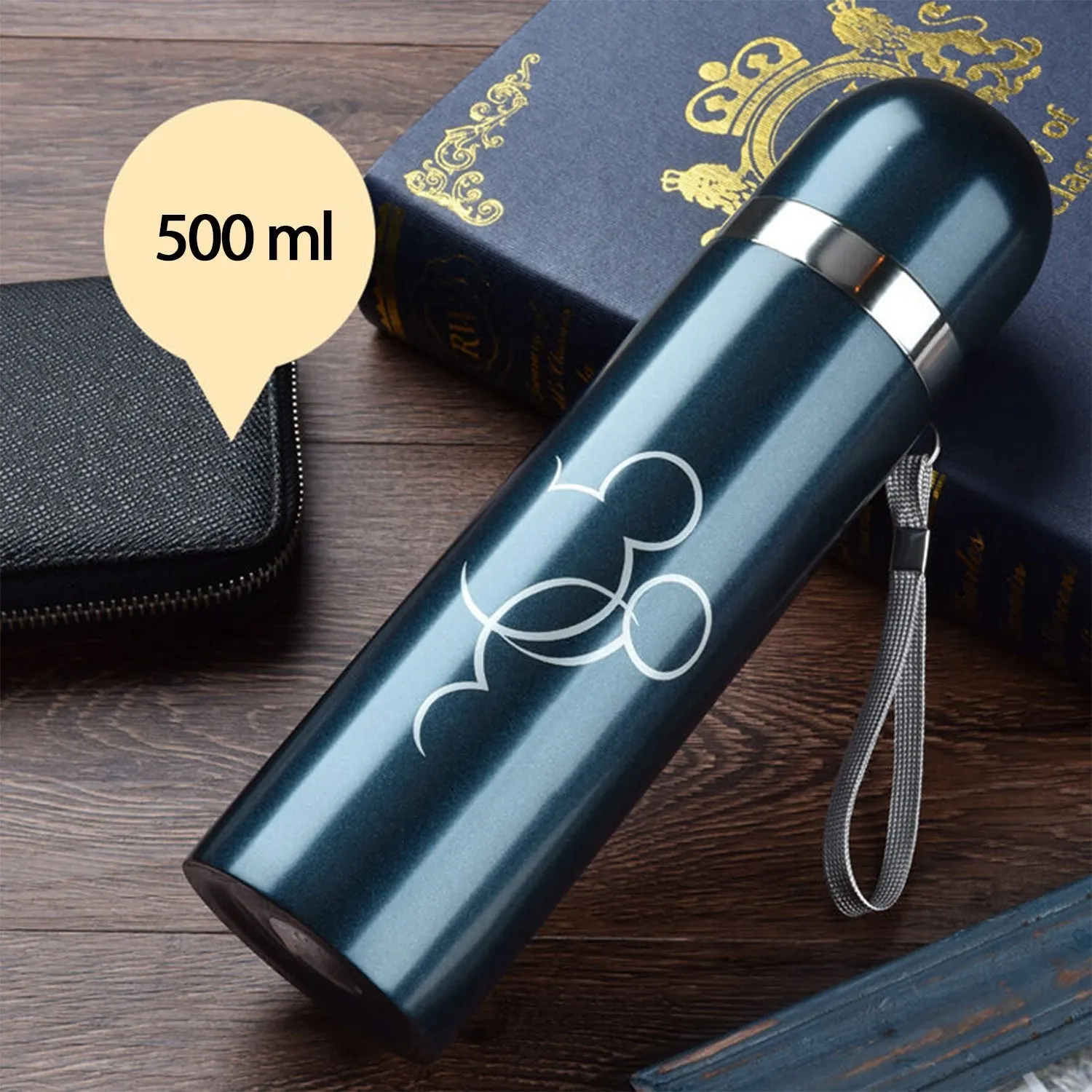 Stainless Steel Thermal mug / Water Bottle, vacuum flask (500 ML / 1 Pc / Mix Color)