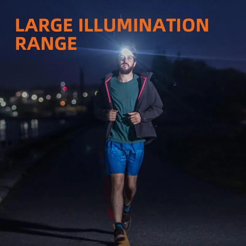 SuperFire HL23 ultra powerful led headlamp Sensor headlight fishing rechargeable head flashlight With USB-C 9 Lighting Modes