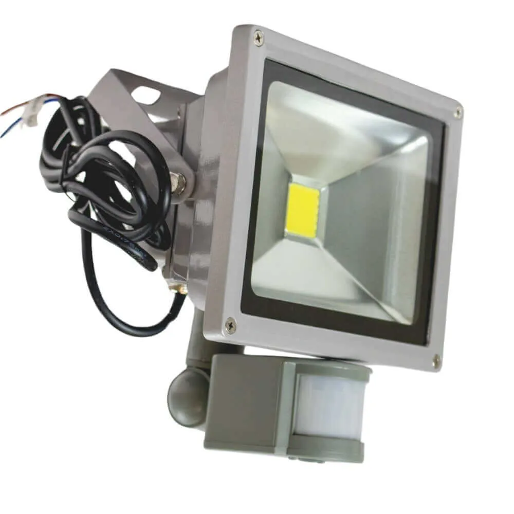 TCD - 20W 12V LED Waterproof Outdoor Motion Sensor Floodlight - Cold White