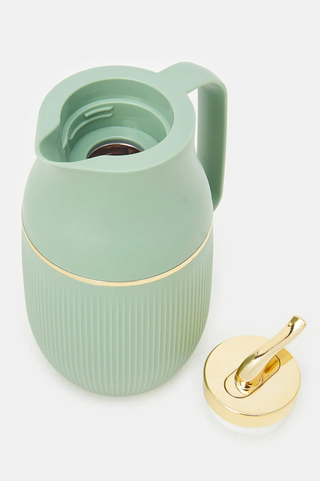 Teal Textured Vacuum Flask