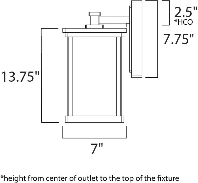 Terrace E26 Outdoor Wall Sconce