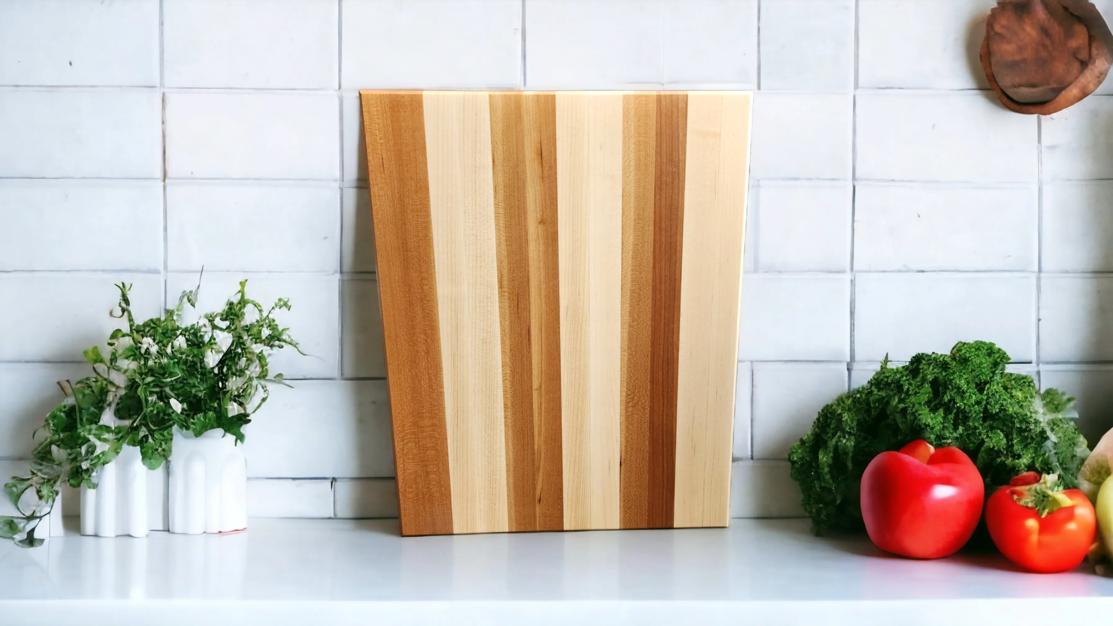 Thick Cherry Lines Cutting Board