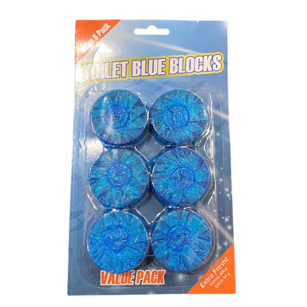 Toilet Blue Block Tablets 6pcs