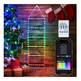 Toodour Indoor Christmas Decorations Light, Smart RGB Christmas Lights with Bluetooth & App Controlled, 3.3ft LED