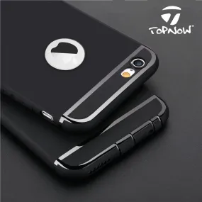 Topnow Candy color silicon Phone case For Apple iPhone 6 6S 6Plus 6sPlus 7 7Plus TPU Logo Window Dust plug Ultra thin back cover