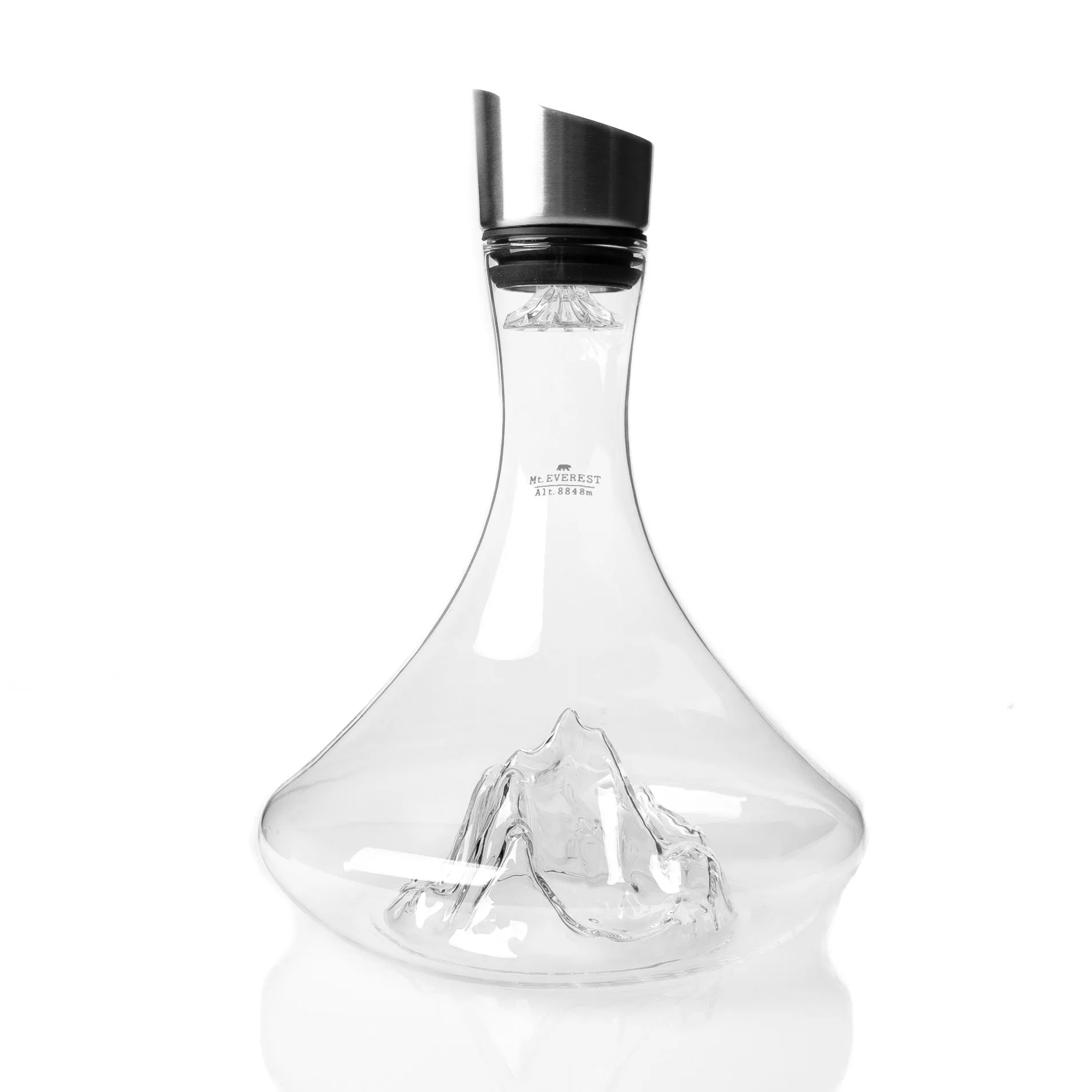 Topographic Wine Decanter - Mount Everest