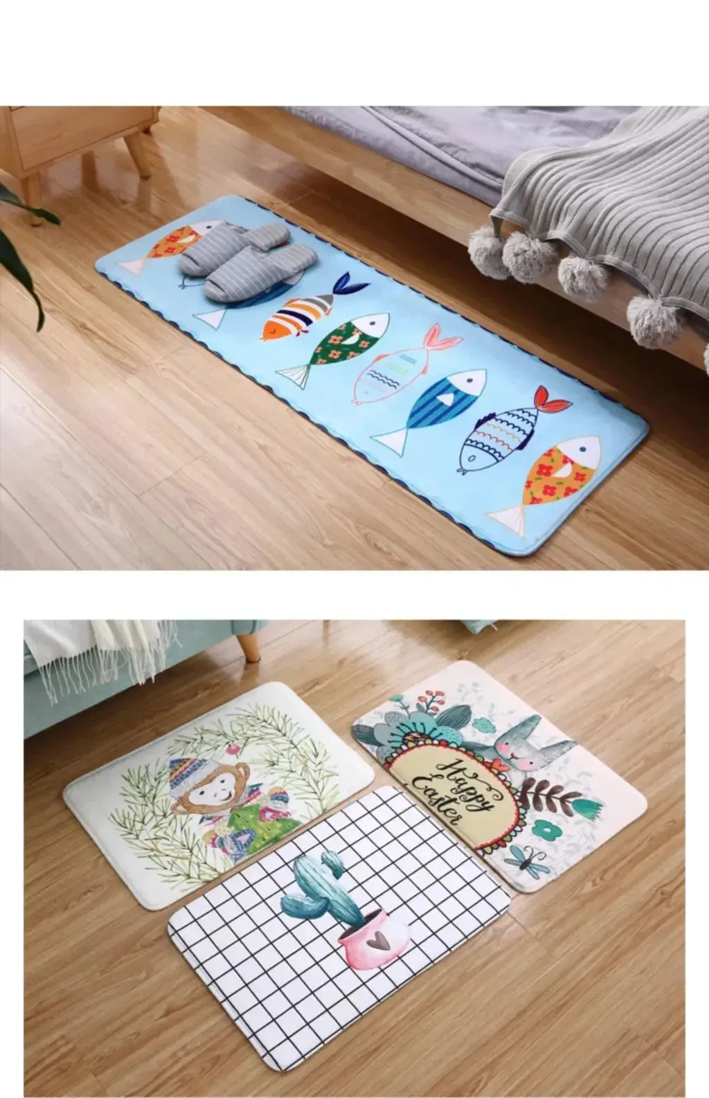 Trapstar London Anti Slip Mat Non-slip Washable Kitchen Living Room Rugs Absorbent Bathroom Rug Floor Welcome Home Doormats Door