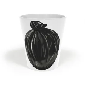 Trash Bag Latte Mug, 12oz