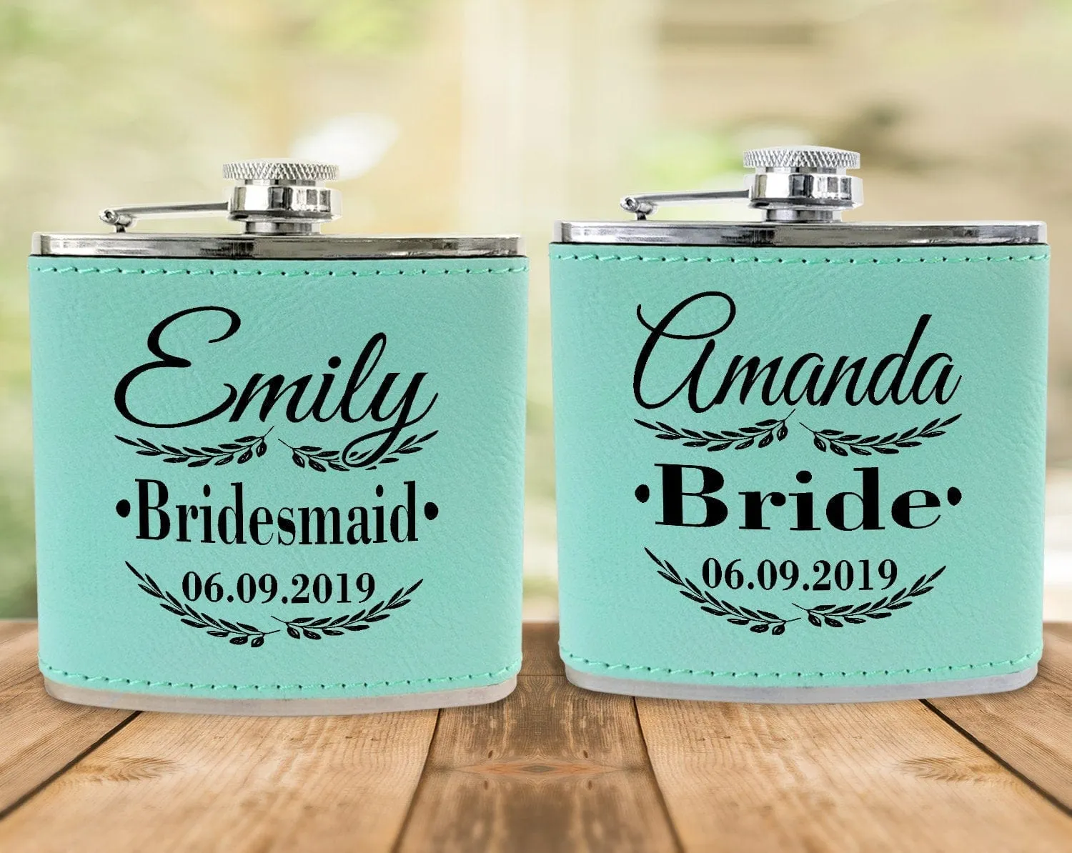 Unique Engraved Black Flasks Personalized Womens Gift 21st Birthday Favors Girls Trip Present Wedding Party Bridesmaids Thank You Gifts