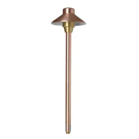 Unique - I6-12-L2 - 6" Illuminator Path Light 12" Riser Copper Housing Natural Copper Finish 2W 3000K LED