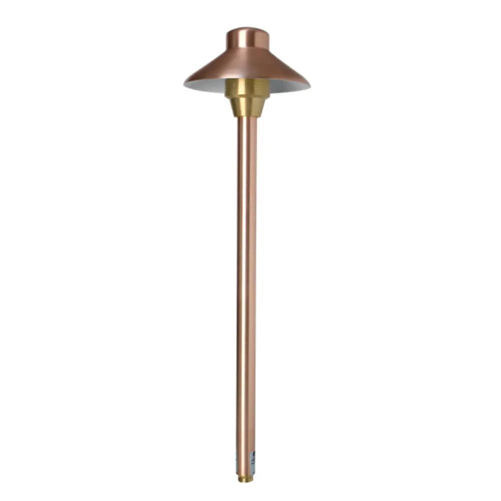 Unique - I6-12-L2 - 6" Illuminator Path Light 12" Riser Copper Housing Natural Copper Finish 2W 3000K LED