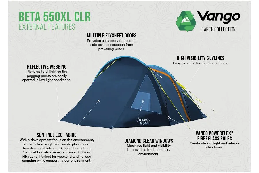 Vango Beta 550XL CLR XL Tent