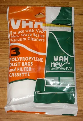 Vax New Wave Upright Genuine Vacuum Cleaner Bags & Filters - Part # 122401033