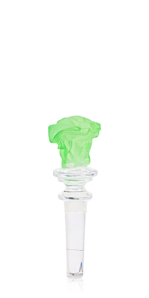 Versace Medusa Bottle Stopper Green