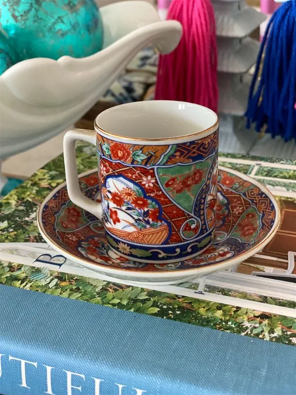 Vintage Imari Teacup and Saucer