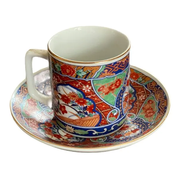 Vintage Imari Teacup and Saucer