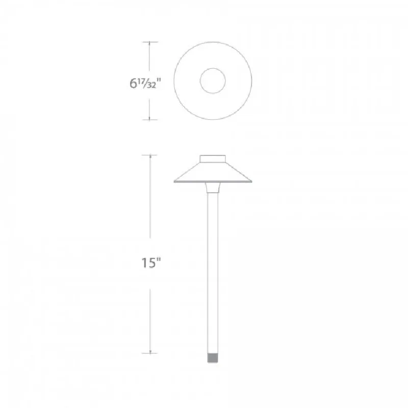 WAC 6042 Mini Tiki 15" Tall LED Path Light