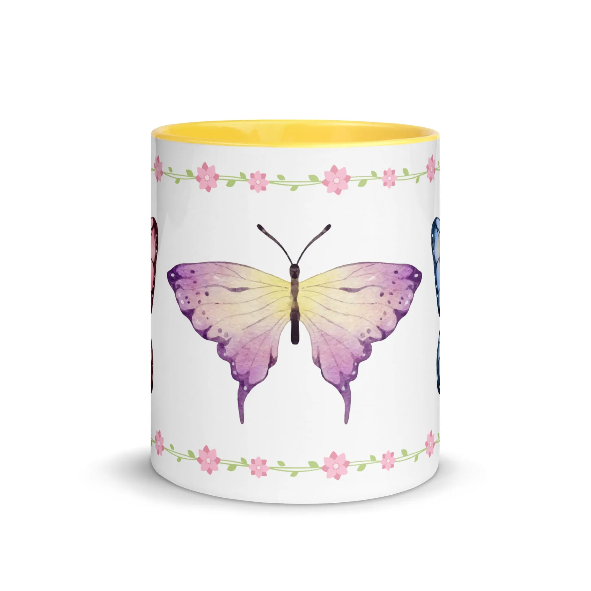 Watercolor Butterflies Coffee Mug