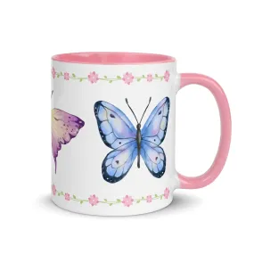 Watercolor Butterflies Coffee Mug