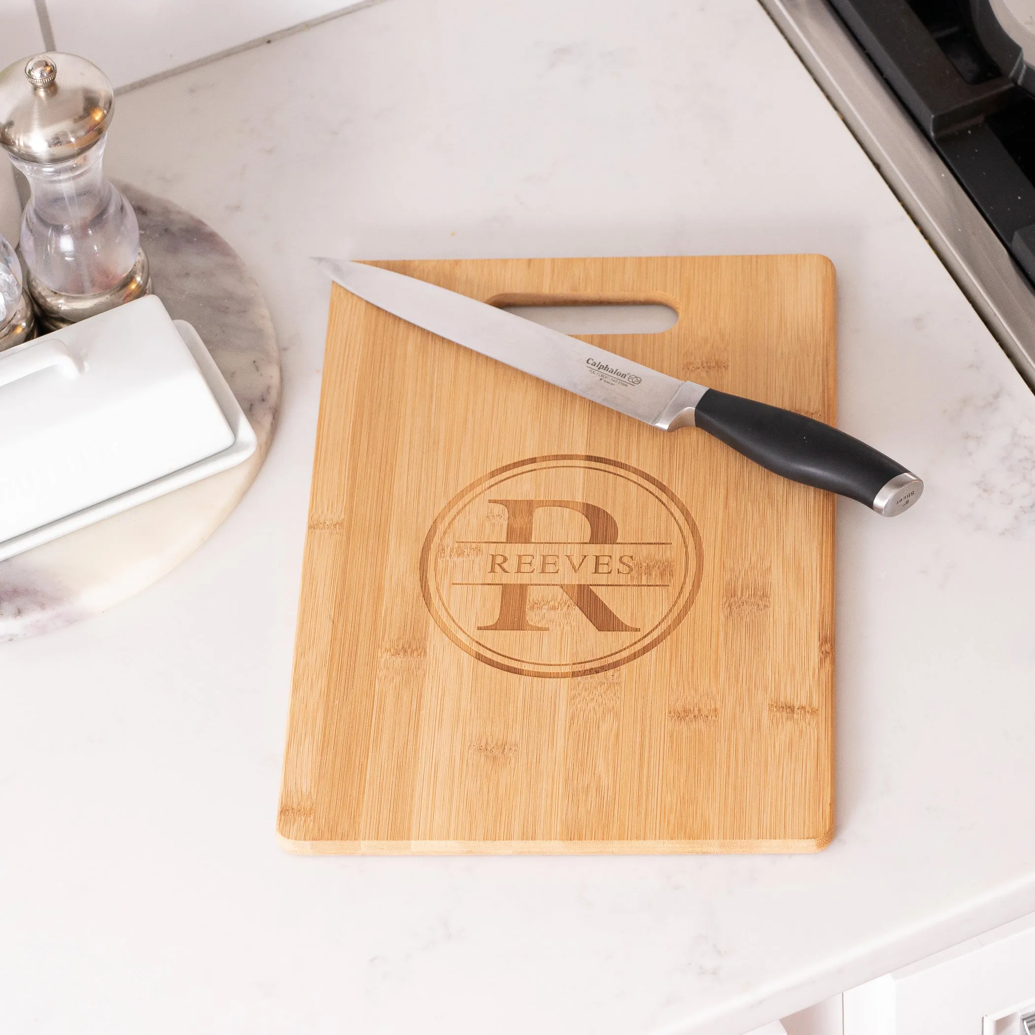 What's Cooking Rectangle Bamboo Cutting Board