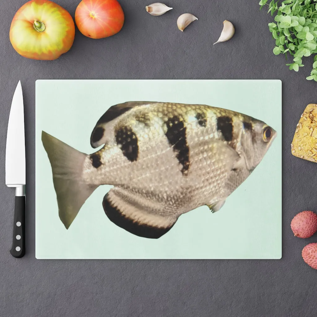 White and Black Fish Cutting Board