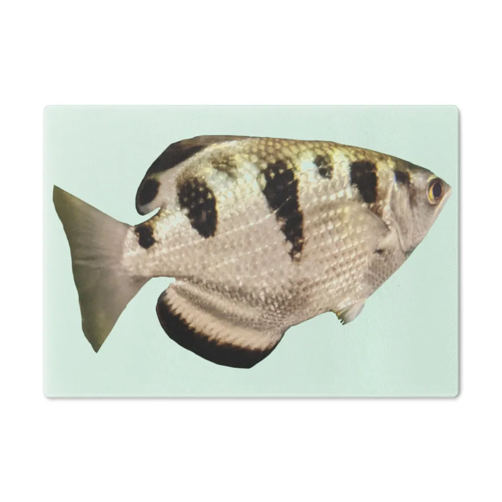 White and Black Fish Cutting Board