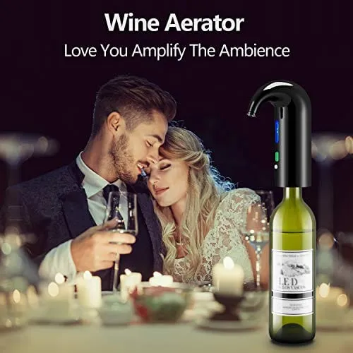 Wine Aerator Electric Wine Decanter Best Sellers One Touch Red -White Wine Accessories Aeration Work with Wine Opener for Beginner Enthusiast -