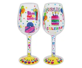 Wine Glass Blow Out the Candles