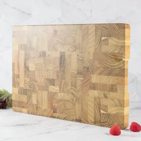 Wood Cutting Board End Grain Chopping Butcher Block for Kitchen