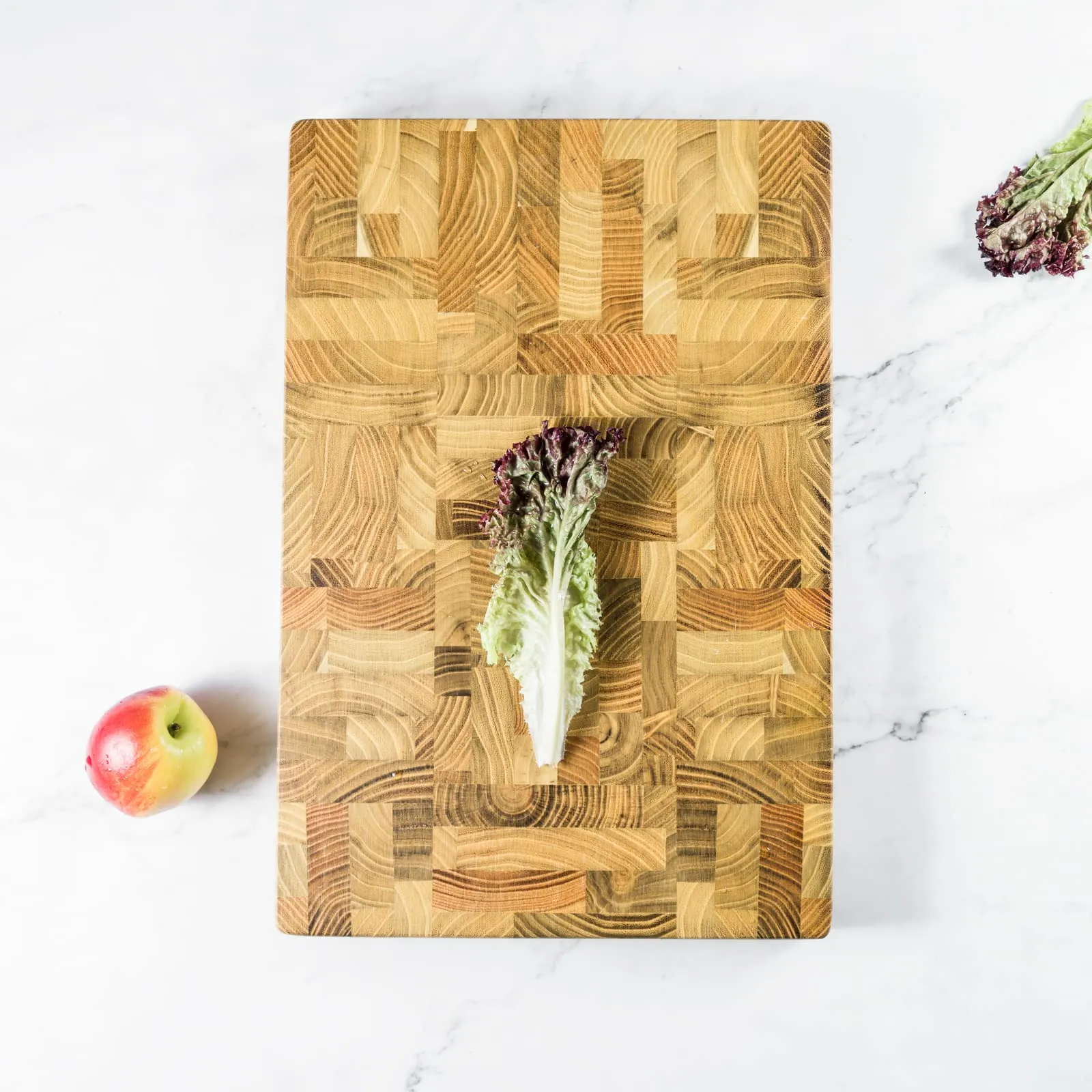 Wood Cutting Board End Grain Chopping Butcher Block for Kitchen