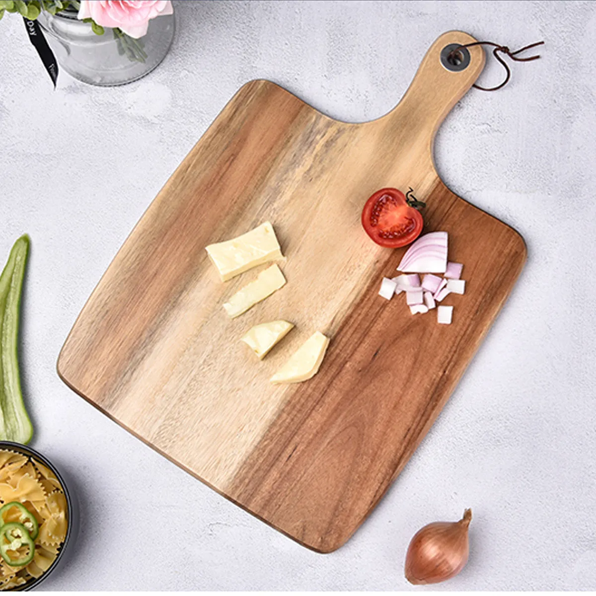 Wood Cutting Boards Acacia Serving Board Kitchen Chopping Board 15x10 Inch