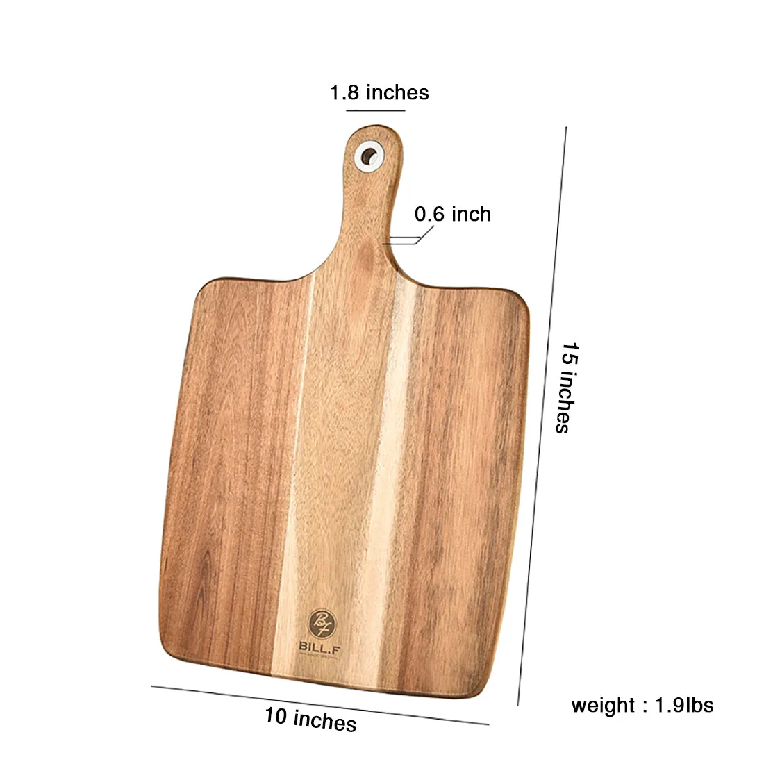 Wood Cutting Boards Acacia Serving Board Kitchen Chopping Board 15x10 Inch