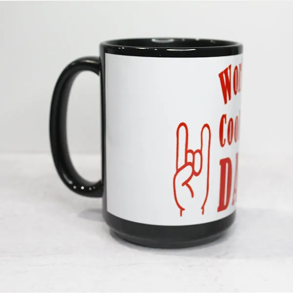 World's Coolest Dad Coffee Mug, Father's Day Holiday Birthday Novelty Mug