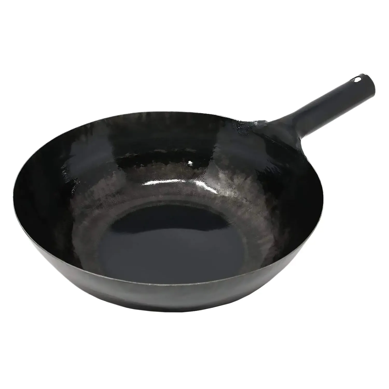 Yamada Hammered Iron Flat Bottom Wok (1.2mm Thickness)