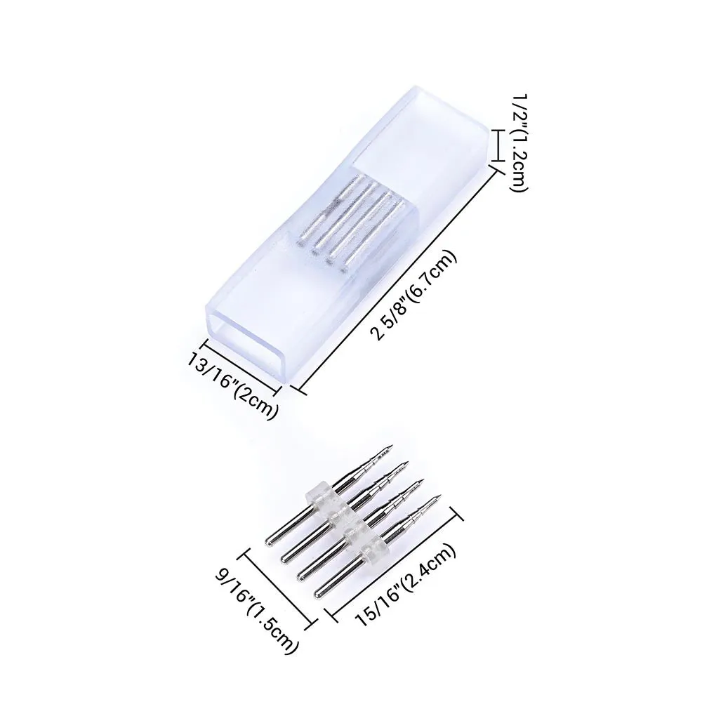 Yescom LED Neon Splice Kit 4-Wire Connectors & Pins 10-Set 18x8mm