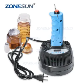 ZONESUN 20-100mm Hand Held Electromagnetic Induction Sealer Honey Plastic Glass Bottle Cap Tin Aluminum Foil Sealing Machine