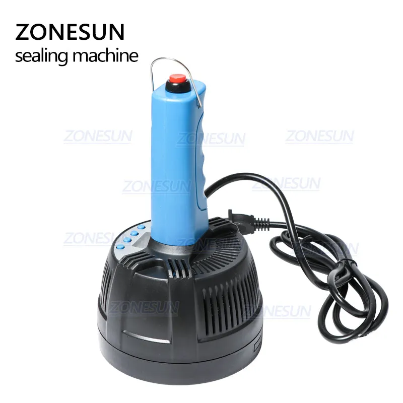 ZONESUN 20-100mm Hand Held Electromagnetic Induction Sealer Honey Plastic Glass Bottle Cap Tin Aluminum Foil Sealing Machine