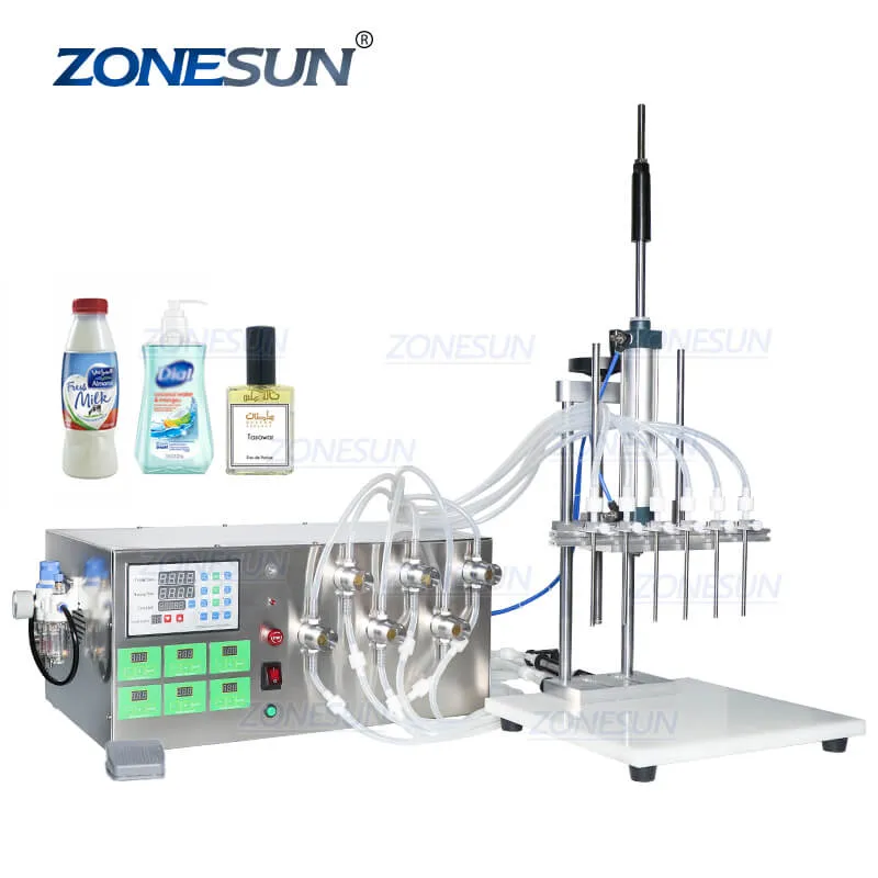 ZS-MP5500D Semi-automatic Eye Dropper Juice Perfume Liquid Bottle Filling Machine