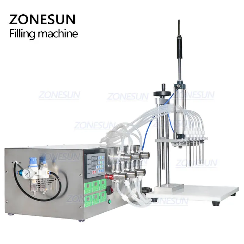 ZS-MP5500D Semi-automatic Eye Dropper Juice Perfume Liquid Bottle Filling Machine