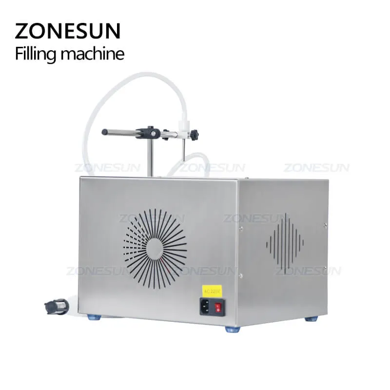 ZS-YTMP1S Magnetic Pump Beverage Water Juice Essential Oil Ink Pigment Liquid Bottle Filling Machine