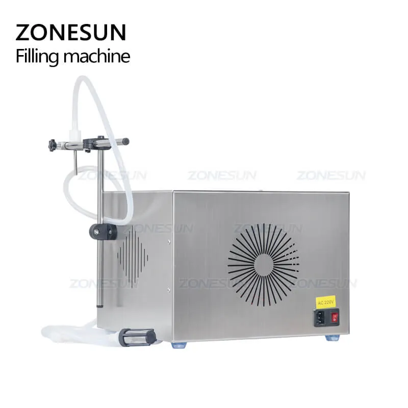 ZS-YTMP1S Magnetic Pump Beverage Water Juice Essential Oil Ink Pigment Liquid Bottle Filling Machine